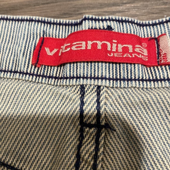 Vitamina Womens Pinstripe Jeans - Picture 4 of 11